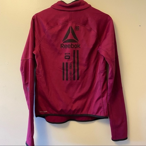 Reebok 1/2 Zip Fleece Lined Running Workout Top - Picture 9 of 12